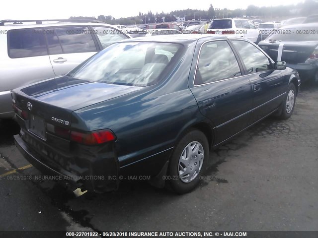 4T1BG22K0WU210187 - 1998 TOYOTA CAMRY CE/LE/XLE 绿色 照片 4