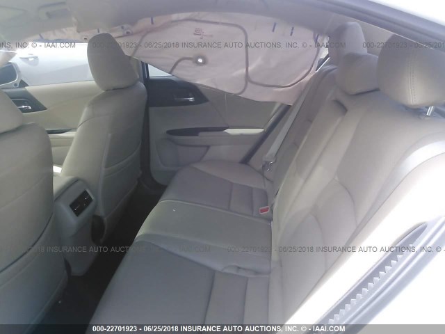 1HGCR6F38FA005362 - 2015 HONDA ACCORD HYBRID WHITE photo 8