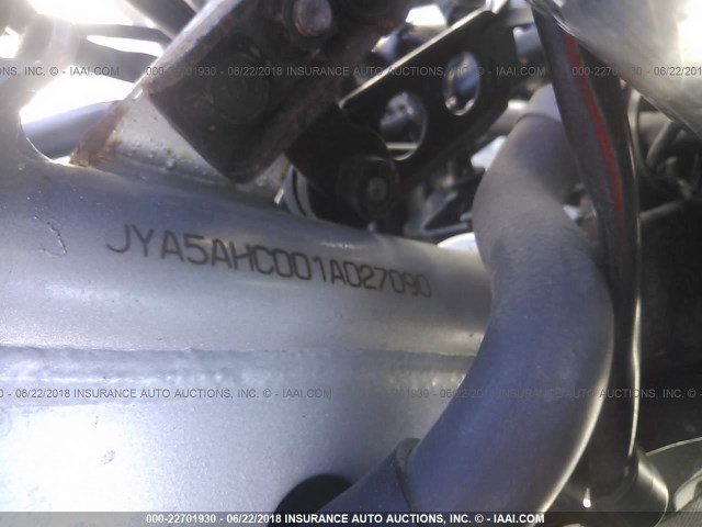 JYA5AHC001A027090 - 2001 YAMAHA YZF600 R BLACK photo 10