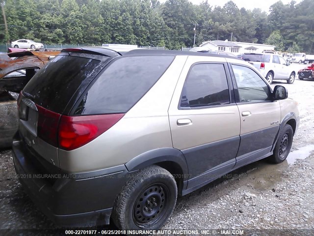 3G5DB03E63S600271 - 2003 BUICK RENDEZVOUS CX/CXL GOLD photo 4