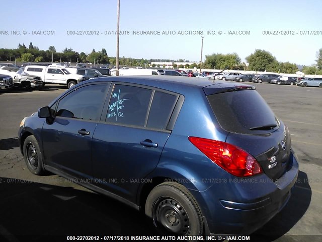 3N1BC13EX7L416411 - 2007 NISSAN VERSA S/SL BLUE photo 3