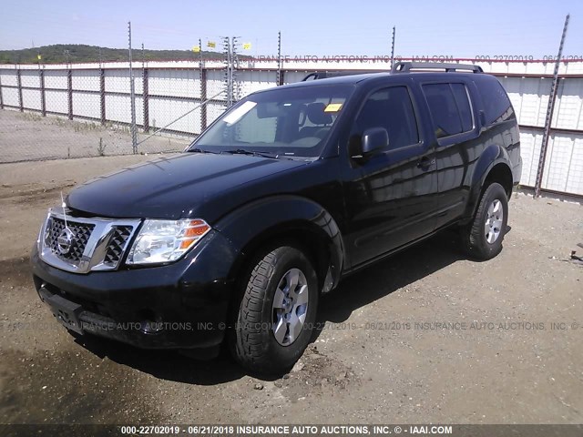 5N1AR1NN3CC632977 - 2012 NISSAN PATHFINDER S/LE/SE BLACK photo 2