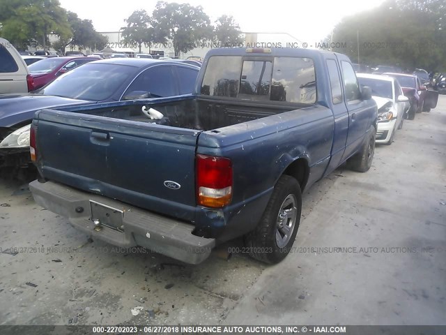 1FTYR14V31TB06575 - 2001 FORD RANGER SUPER CAB BLUE photo 4