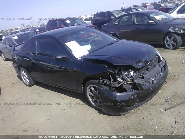 1HGEM22145L073438 - 2005 HONDA CIVIC DX VP BLACK photo 1