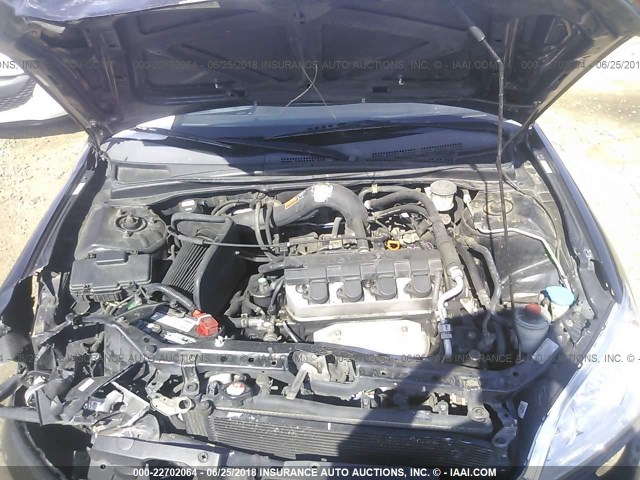 1HGEM22145L073438 - 2005 HONDA CIVIC DX VP BLACK photo 10