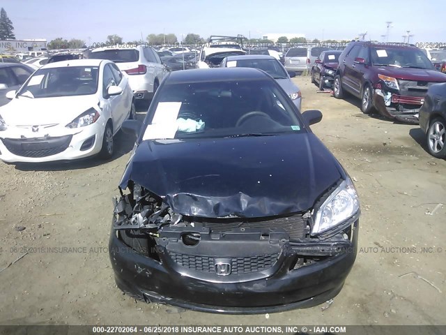 1HGEM22145L073438 - 2005 HONDA CIVIC DX VP BLACK photo 6