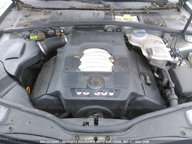 WVWWH63B94E004995 - 2004 VOLKSWAGEN PASSAT GLX 灰色 照片 10