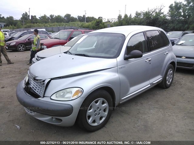 3C4FY4BB61T651159 - 2001 CHRYSLER PT CRUISER SILVER photo 2