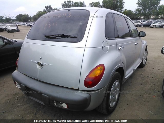 3C4FY4BB61T651159 - 2001 CHRYSLER PT CRUISER SILVER photo 4