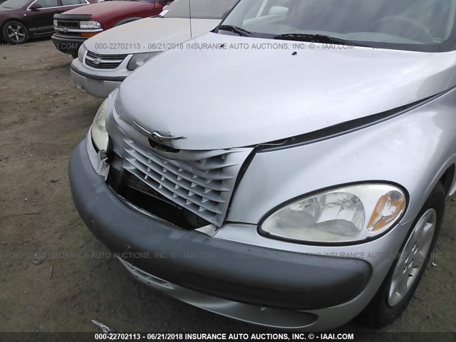 3C4FY4BB61T651159 - 2001 CHRYSLER PT CRUISER SILVER photo 6