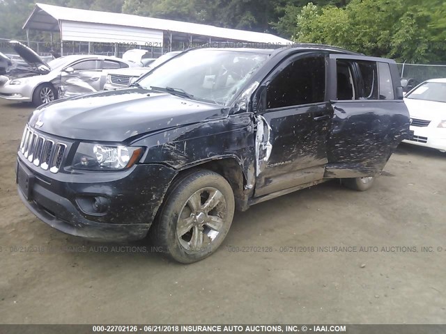 1C4NJDBB9ED880074 - 2014 JEEP COMPASS SPORT GRAY photo 2