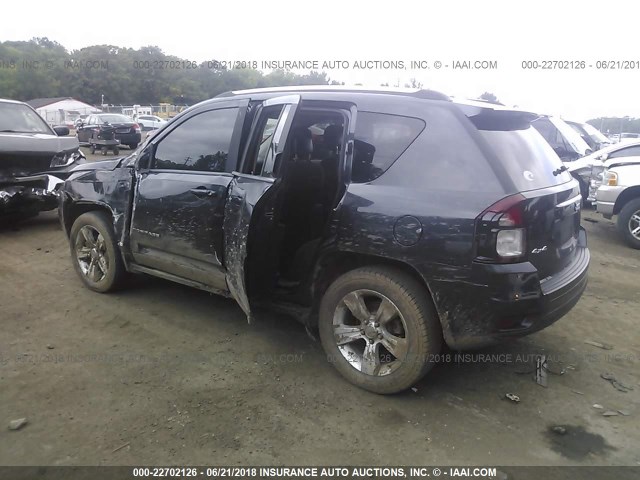 1C4NJDBB9ED880074 - 2014 JEEP COMPASS SPORT GRAY photo 3