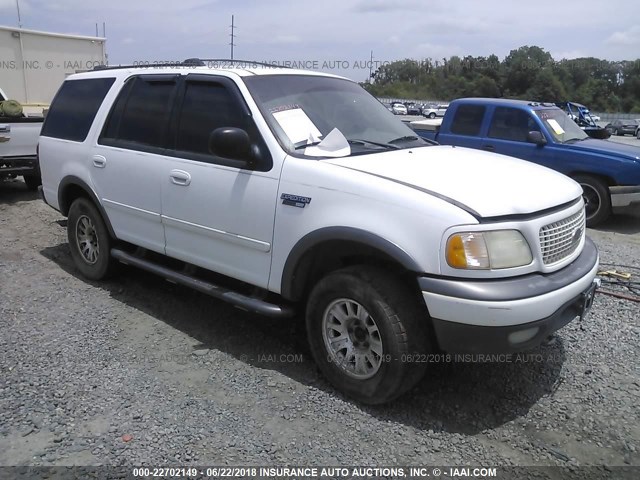 1FMPU16L51LB05977 - 2001 FORD EXPEDITION XLT WHITE photo 1