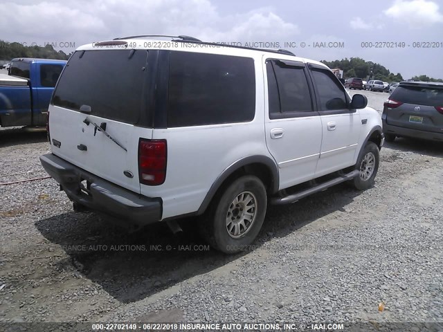 1FMPU16L51LB05977 - 2001 FORD EXPEDITION XLT WHITE photo 4
