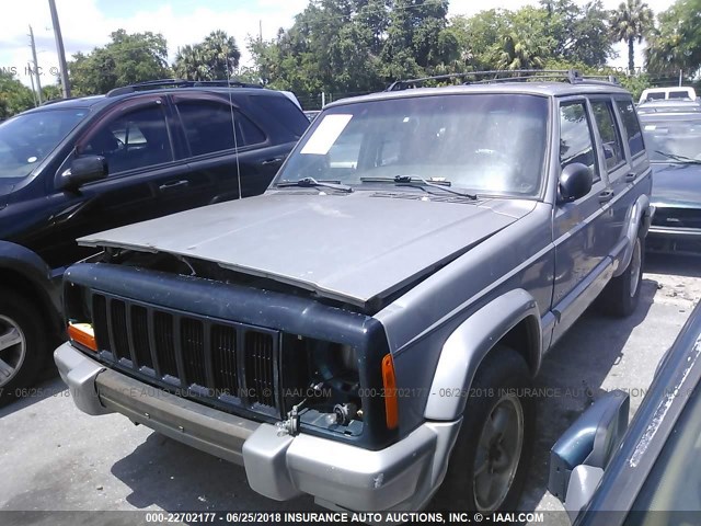 1J4FT58S71L512319 - 2001 JEEP CHEROKEE CLASSIC/LIMITED SILVER photo 2