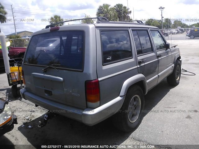 1J4FT58S71L512319 - 2001 JEEP CHEROKEE CLASSIC/LIMITED SILVER photo 4