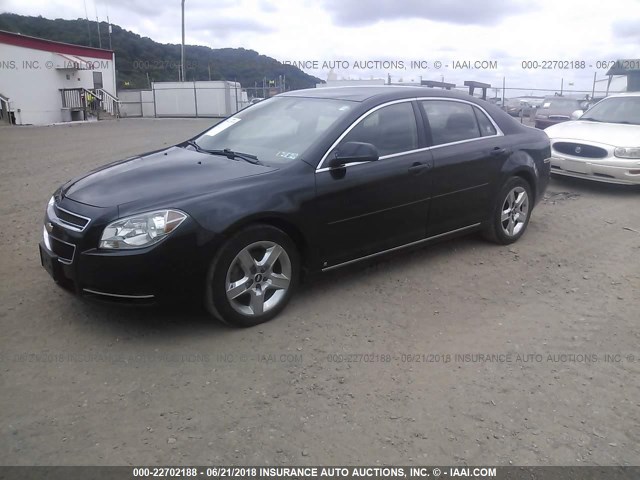 1G1ZH57BX9F256458 - 2009 CHEVROLET MALIBU 1LT 黑色 照片 2