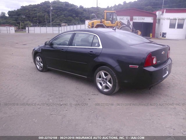 1G1ZH57BX9F256458 - 2009 CHEVROLET MALIBU 1LT 黑色 照片 3