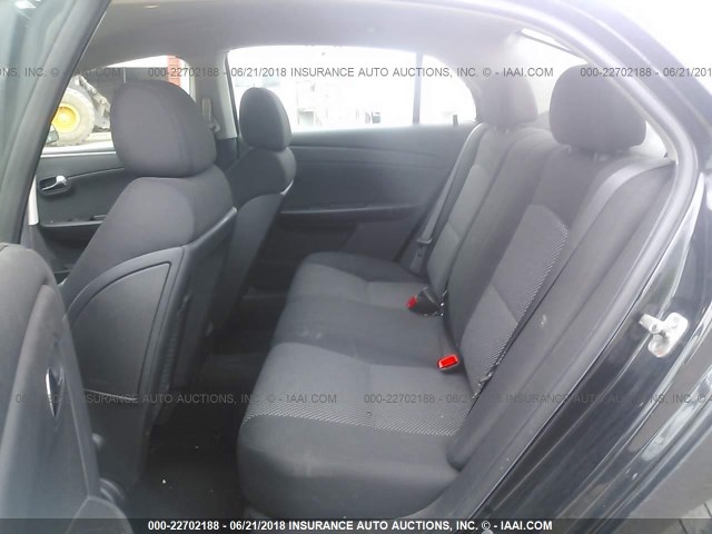 1G1ZH57BX9F256458 - 2009 CHEVROLET MALIBU 1LT 黑色 照片 8
