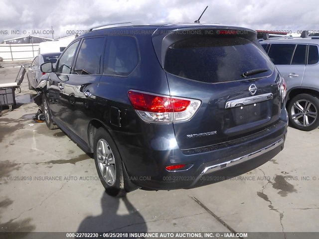 5N1AR2MN7GC605732 - 2016 NISSAN PATHFINDER S/SV/SL/PLATINUM 蓝色 照片 3