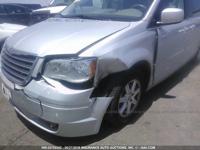 2A8HR54P78R732309 - 2008 CHRYSLER TOWN & COUNTRY TOURING SILVER photo 6