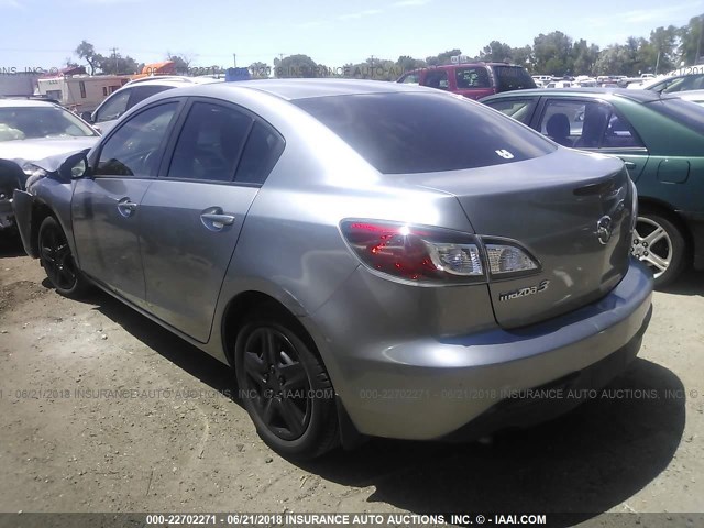 JM1BL1UF6B1455453 - 2011 MAZDA 3 I SILVER photo 3