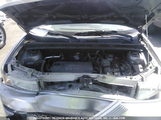 JTLKT324064114703 - 2006 TOYOTA SCION XB Серый фото 10