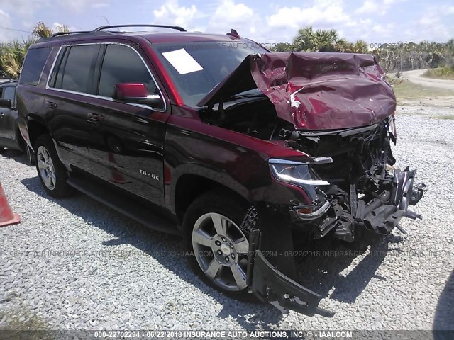 1GNSCAKCXHR133229 - 2017 CHEVROLET TAHOE C1500  LS BURGUNDY photo 1