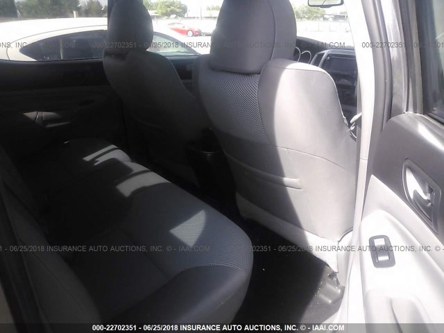 3TMLU4EN8EM138466 - 2014 TOYOTA TACOMA DOUBLE CAB ნაცრისფერი ფოტო 8