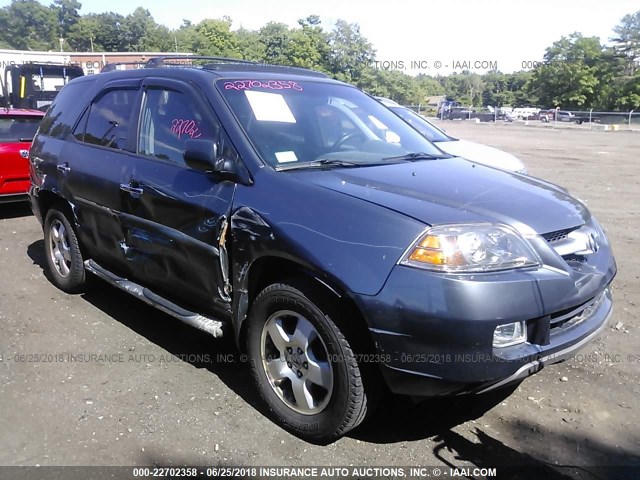 2HNYD18275H527338 - 2005 ACURA MDX GRAY photo 1