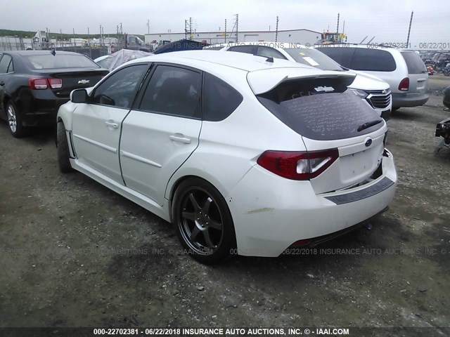 JF1GR7E64BG827929 - 2011 SUBARU IMPREZA WRX WHITE photo 3