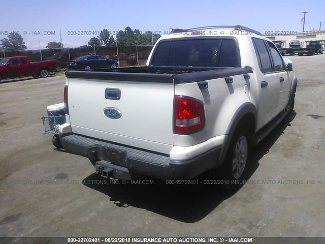 1FMEU3BE4AUA10962 - 2010 FORD EXPLORER SPORT TR XLT WHITE photo 4