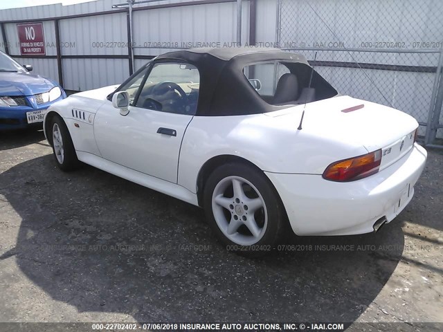 4USCJ3323VLC08756 - 1997 BMW Z3 2.8 WHITE photo 3