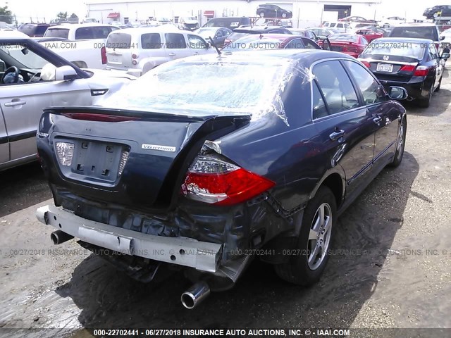 JHMCN36406C000337 - 2006 HONDA ACCORD HYBRID SILVER photo 4