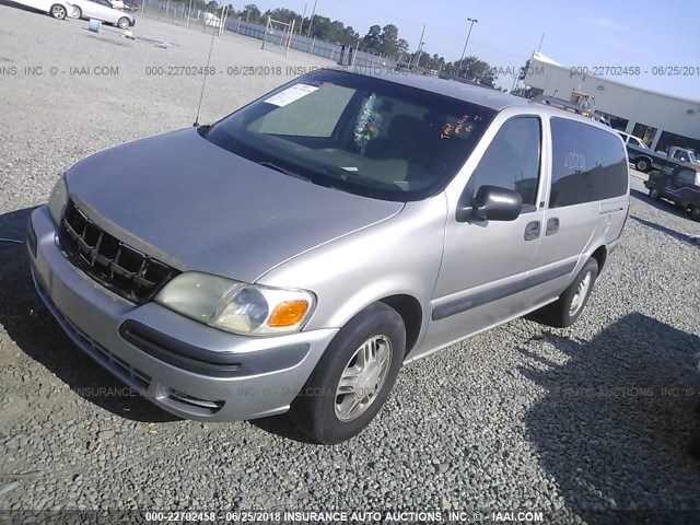 1GNDX03E74D180359 - 2004 CHEVROLET VENTURE GRAY photo 2