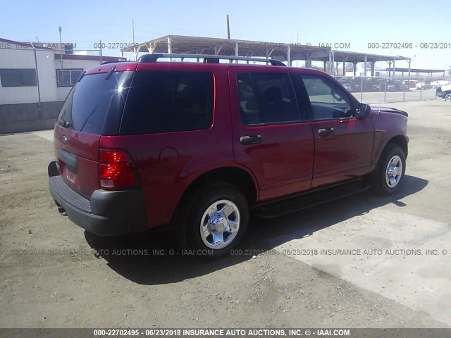 1FMZU62KX3ZA19177 - 2003 FORD EXPLORER XLS/XLS SPORT 栗色 照片 4