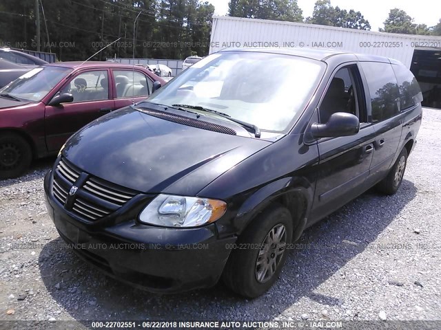 1D4GP24R16B602467 - 2006 DODGE GRAND CARAVAN SE BLACK photo 2