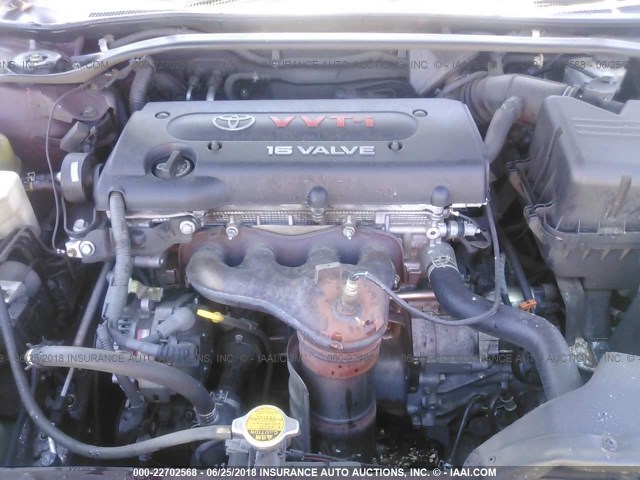 4T1BE32K45U083518 - 2005 TOYOTA CAMRY LE/XLE/SE წითელი ფოტო 10