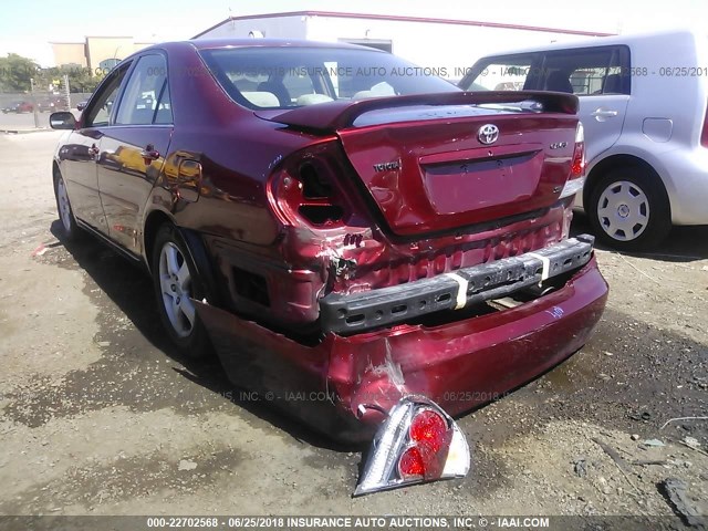 4T1BE32K45U083518 - 2005 TOYOTA CAMRY LE/XLE/SE წითელი ფოტო 6