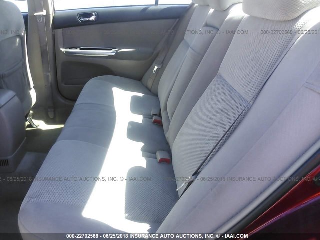4T1BE32K45U083518 - 2005 TOYOTA CAMRY LE/XLE/SE წითელი ფოტო 8