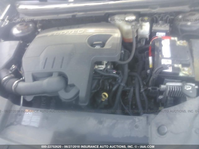 1G1ZB5E17BF260114 - 2011 CHEVROLET MALIBU LS შავი ფოტო 10