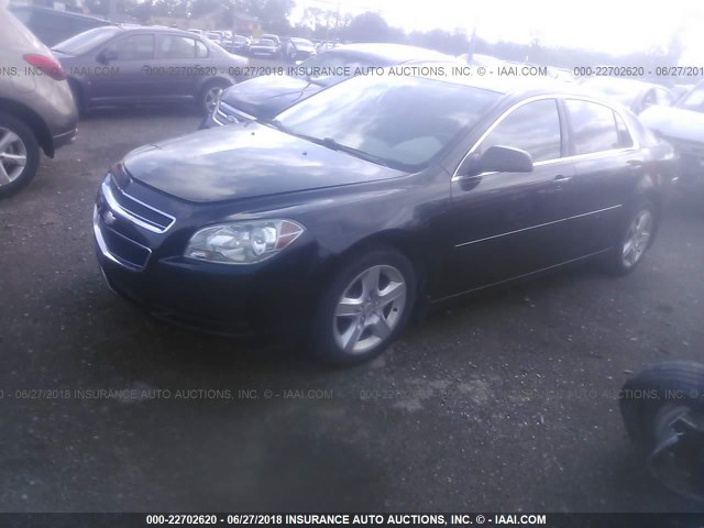 1G1ZB5E17BF260114 - 2011 CHEVROLET MALIBU LS შავი ფოტო 2