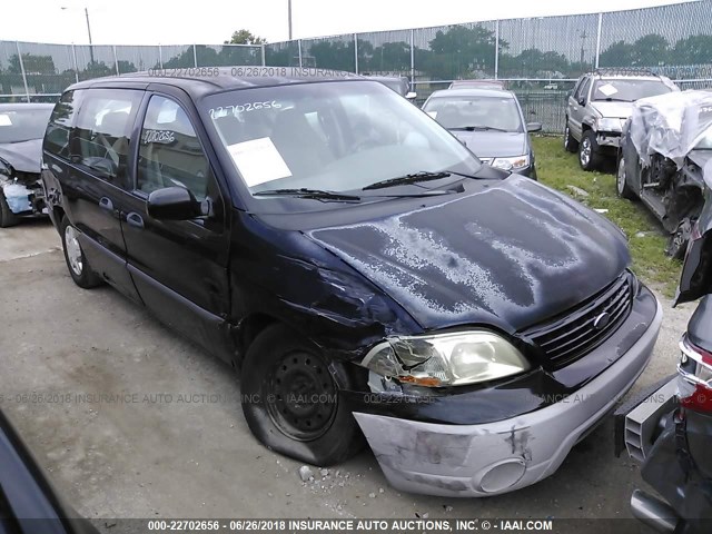 2FMZA50401BB89782 - 2001 FORD WINDSTAR LX BLACK photo 1