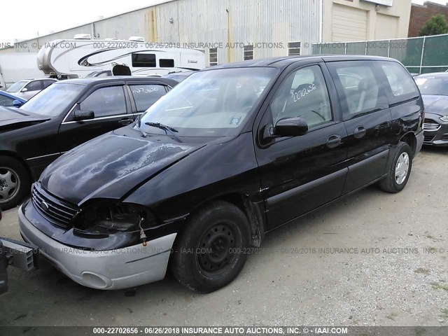 2FMZA50401BB89782 - 2001 FORD WINDSTAR LX BLACK photo 2