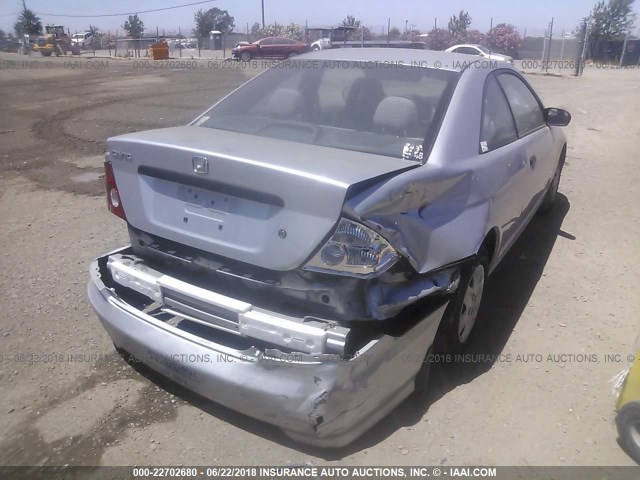 1HGEM22114L080619 - 2004 HONDA CIVIC DX VP SILVER photo 4
