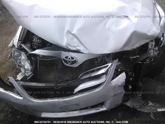 4T1BF3EK3AU013804 - 2010 TOYOTA CAMRY SE/LE/XLE SILVER photo 6