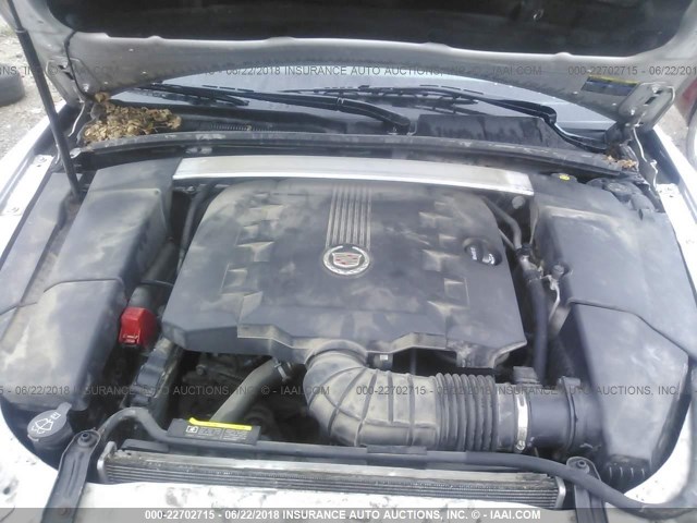 1G6DF577790160666 - 2009 CADILLAC CTS SILVER photo 10