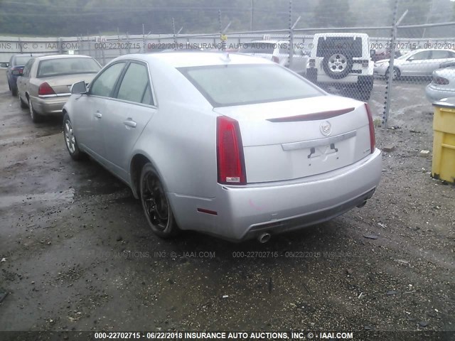 1G6DF577790160666 - 2009 CADILLAC CTS SILVER photo 3