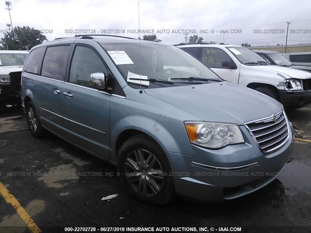 2A8HR64X28R751243 - 2008 CHRYSLER TOWN & COUNTRY LIMITED TEAL photo 1