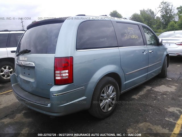 2A8HR64X28R751243 - 2008 CHRYSLER TOWN & COUNTRY LIMITED TEAL photo 4